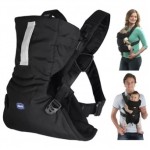 Easy fit 3-way baby carrier, black